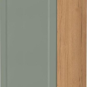 Kühlumbauschrank NOBILIA Cascada, Ausrichtung wählbar Schränke Gr. B/H/T: 60 cm x 216,6 cm x 58,3 cm, Links, 2 St., schilf, ei si Kühlschrankumbauschränke