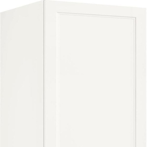 Kühlumbauschrank NOBILIA Cascada, Ausrichtung wählbar Schränke Gr. B/H/T: 60 cm x 216,6 cm x 58,3 cm, Rechts, 2 St., weiß (weiß, weiß) Kühlschrankumbauschränke