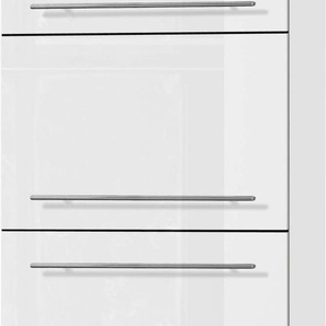 Kühlumbauschrank OPTIFIT Bern Schränke Gr. B/H/T: 60 cm x 211,8 cm x 58,4 cm, 2 St., weiß (weiß hochglanz, weiß) Kühlschrankumbauschränke