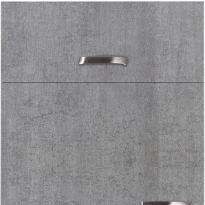 Kühlumbauschrank OPTIFIT Cara Schränke Gr. B/H/T: 60 cm x 211,8 cm x 58,4 cm, 2 St., grau (beton, optik) Kühlschrankumbauschränke für Kühl-Gefrierkombination