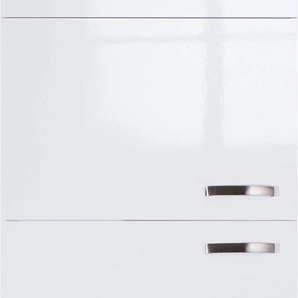 Kühlumbauschrank OPTIFIT Cara Schränke Gr. B/H/T: 60 cm x 211,8 cm x 58,4 cm, 2 St., weiß (weiß glänzend, weiß) Kühlschrankumbauschränke