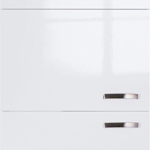 Kühlumbauschrank OPTIFIT Cara Schränke Gr. B/H/T: 60 cm x 211,8 cm x 58,4 cm, 2 St., weiß (weiß glänzend, weiß) Kühlschrankumbauschränke für Kühl-Gefrierkombination