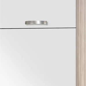 Kühlumbauschrank OPTIFIT Faro Schränke Gr. B/H/T: 60 cm x 206,8 cm x 57,1 cm, 2 St., weiß (weiß glanz) Kühlschrankumbauschränke