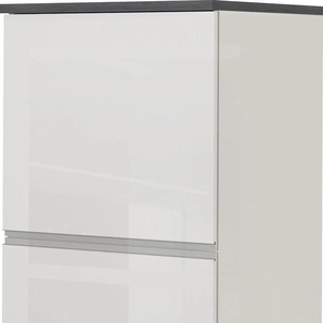 Kühlumbauschrank TECNOS Sole Schränke Gr. B/H/T: 60 cm x 165 cm x 60 cm, 2 St., weiß, weiß hochglanz, schiefer Kühlschrankumbauschränke Breite 60 cm, Nischenmaß 56,85390 cm