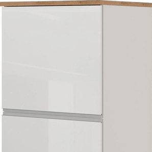Kühlumbauschrank TECNOS Sole Schränke Gr. B/H/T: 60 cm x 165 cm x 60 cm, 2 St., weiß, weiß hochglanz, wotan eiche Kühlschrankumbauschränke Breite 60 cm, Nischenmaß 56,85390 cm