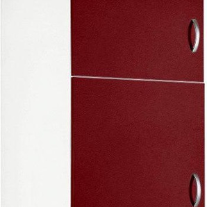 Kühlumbauschrank WIHO KÜCHEN Flexi Schränke Gr. B/H/T: 60 cm x 200 cm x 57 cm, rot (rot glanz) Kühlschrankumbauschränke Schränke