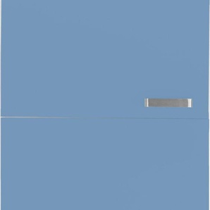 Kühlumbauschrank WIHO KÜCHEN Husum Schränke Gr. B/H/T: 60 cm x 200 cm x 57 cm, 3 St., blau (front: himmelblau, korpus: weiß) Kühlschrankumbauschränke 60 cm breit