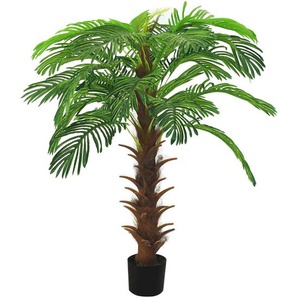 Künstliche Palme Cycas mit Topf 140 cm Grün