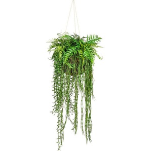 Künstliche Zimmerpflanze Dekokugel zum Hängen Grünpflanze, Creativ green, Höhe 120 cm