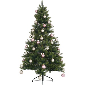 Künstlicher Weihnachtsbaum CREATIV DECO Fertig geschmückt Weihnachtsbäume Gr. Höhe: 150 cm bis, grün (grün, champagner, rosé) Künstliche Weihnachtsbäume