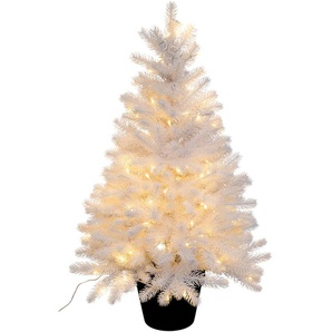Künstlicher Weihnachtsbaum CREATIV LIGHT Weihnachtsdeko, künstlicher Christbaum, Tannenbaum Weihnachtsbäume Gr. Höhe: 90 cm bis, weiß Kunstweihnachtsbäume Künstliche Weihnachtsbäume