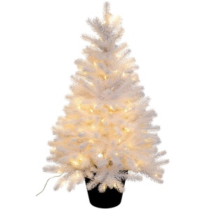 Künstlicher Weihnachtsbaum CREATIV LIGHT Weihnachtsdeko, künstlicher Christbaum, Tannenbaum Weihnachtsbäume Gr. Höhe: 90 cm bis, weiß Kunstweihnachtsbäume Künstliche Weihnachtsbäume Im Topf
