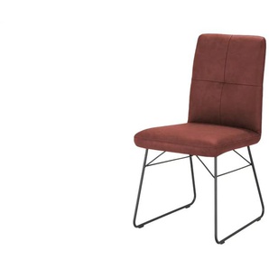 Kufenstuhl mit Griff - rot - Materialmix - 46 cm - 90 cm - cm 62,0 | Möbel Kraft