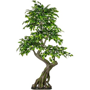 Kunstbaum Ficus Benjamini Ficus, Creativ green, Höhe 170 cm