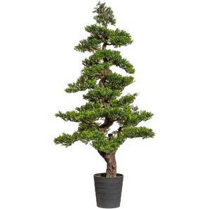 Kunstbonsai CREATIV GREEN Bonsai Lärche Kunstpflanzen Gr. Ø/H: 65 cm x 160 cm, 1 St., grün Kunst-Bonsai im dekorativen Topf