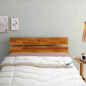 Kunstfaserbettdecke BECO EcoWell Bettdecken für Sommer und Winter, Decke Gr. B/L: 135 cm x 200 cm, 4-Jahreszeiten, Baumwoll Bezug, beige (natur) Allergiker Bettdecke