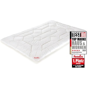 Kunstfaserbettdecke PARADIES Holstein Bio Bettdecken Gr. B/L: 135 cm x 200 cm, extrawarm, weiß Sommerbettdecke Bettdecke optimale Temperatur- und Feuchtigkeitsregulierung