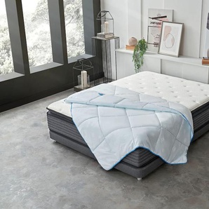 Kunstfaserbettdecke YATAS BEDDING Dacron Climarelle Cool Bettdecken Gr. B/L: 135 cm x 200 cm, leicht, blau Sommerbettdecke Ideale Bettdecke für den Sommer