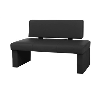 Kunstleder-Bank Seta - schwarz - Materialmix - 150 cm - 88 cm - cm 64,0 | Möbel Kraft