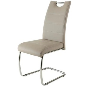 Kunstleder-Schwingstuhl - creme - Materialmix - 42 cm - 98 cm - cm 57,0 | Möbel Kraft