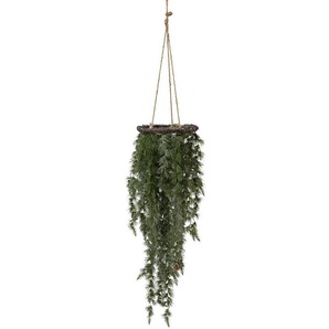 Winterliche Kunstpflanze Weihnachtsdeko Zeder, Creativ deco, Höhe 125 cm, Hängezweig in Frost-Optik