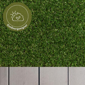 Kunstrasen ANDIAMO Mallorca Teppiche Gr. B/L: 200 cm x 550 cm, 29 mm, 1 St., grün Kunstrasen realistische Optik, für Balkon, Garten & Terrasse, wasserdurchlässig