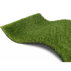 Primaflor-Ideen in Textil Kunstrasen Premium ZENIT, rechteckig, Höhe: 47 mm, realistische Optik, mit Drainagefunktion, ideal für Balkon & Terrasse