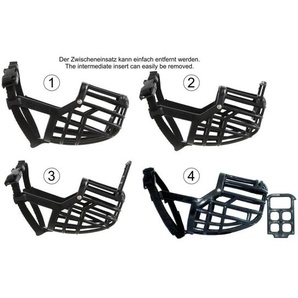 Kunststoff-Maulkorb Hundemaulkorb verstellbar in 10 Größen und 2 Farben