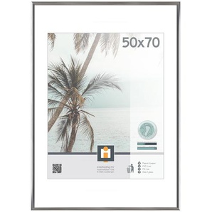 Kunststoffrahmen  Kyoto ¦ silber ¦ Kunststoff ¦ Maße (cm): B: 51 H: 71 T: 1.8