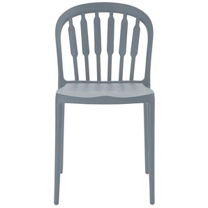 Kunststoffstühle in Grau 45 cm Sitzhöhe (Set)