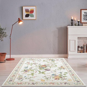 Kurzflorteppich Flomi Sagrini Beige/Creme 70 x 120cm Mischgewebe