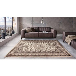 Kurzflorteppich Parun Täbriz Beige/Beige 160 x 230cm Mischgewebe