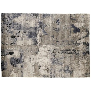 Kurzflorteppich Signature Earth - grau - Viskose,Wolle - 140 cm | Möbel Kraft