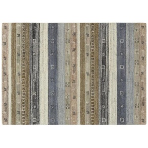 Kurzflorteppich Uvita Noir ¦ mehrfarbig ¦ Wolle ¦ Maße (cm): B: 140