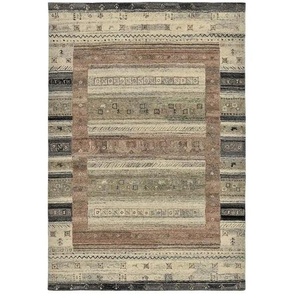 Kurzflorteppich  Uvita Noir ¦ mehrfarbig ¦ Wolle ¦ Maße (cm): B: 90