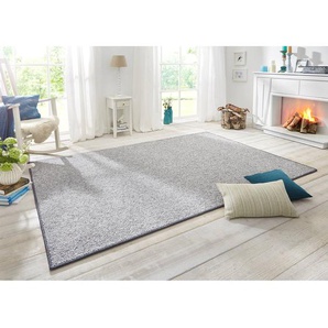 Kurzflorteppich Wolly I Grau/Granit 140 x 200 cm Kunstfaser