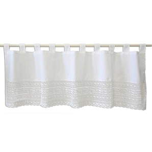 Kurzgardine, Weiß, Textil, 140x48 cm, Oeko-Tex® Standard 100, Wohntextilien, Gardinen & Vorhänge, Fertiggardinen, Scheibengardinen