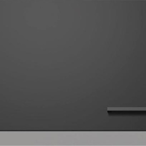 Kurzhängeschrank FLEX-WELL Capri Schränke Gr. B/H/T: 100 cm x 32 cm x 32 cm, schwarz (schwarz, endgrain oak) Hängeschränke (B x H T) 100 32 cm, mit Klappenöffnung