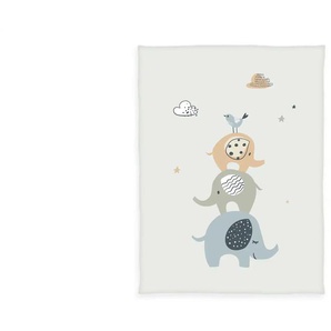 Herding Kuscheldecke  Elephants ¦ mehrfarbig ¦ Synthetik ¦ Maße (cm): B: 75 H: 1