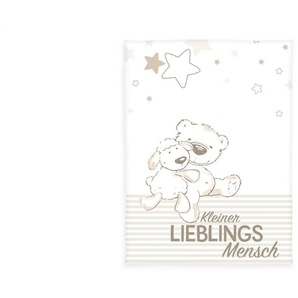 Herding Kuscheldecke  Kleiner Lieblingsmensch ¦ mehrfarbig ¦ Synthetik ¦ Maße (cm): B: 75 H: 1
