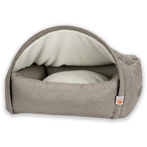Kuschelhöhlen-Himmelbett - Hundehöhlenbett - Bedecktes Bett für Hunde, die unter Decken schlafen