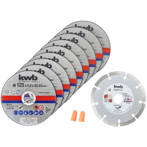 KWB Trennscheiben-Set, 712032, 125 mm, 10-teilig