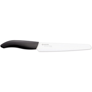 Brotmesser KYOCERA GEN Kochmesser Gr. Gesamtlänge 31 cm Klingenlänge 18 cm, schwarz (schwarz, weiß) Brotmesser extrem scharf, Klinge 18 cm
