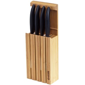 KYOCERA Messerblock (5tlg), für Schublade, zum Aufstellen und Aufhängen, inkl. 4 Messern