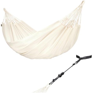 La Siesta Hängematte , Beige , Textil , 160 cm , wetterbeständig, UV-beständig, regenabweisend , Gartenmöbel, Hängematten
