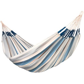 La Siesta Hängematte, Blau, Weiß, Hellblau, Textil, 180 cm, wetterbeständig, UV-beständig, regenabweisend, Gartenmöbel, Hängematten