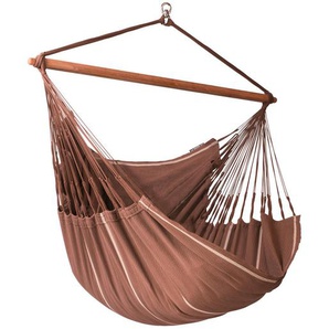 La Siesta Hängesessel , Braun , Holz, Textil , Bambus , 140x170x210 cm , Gartenmöbel, Hängesessel