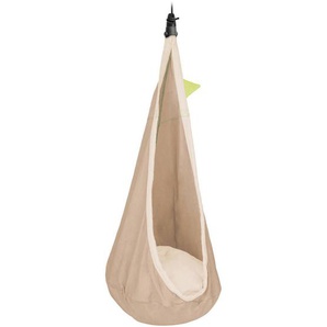 La Siesta Kinderhängenest , Grün, Beige, Hellbraun , Textil , Füllung: Polyester , 70x200-400x150 cm , IGR-zertifiziert , Babymöbel, Kindersitzgruppen
