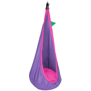 La Siesta Kinderhängenest , Grün, Lila, Pink , Textil , Füllung: Polyester , 70x200-400x150 cm , IGR-zertifiziert , Babymöbel, Kindersitzgruppen