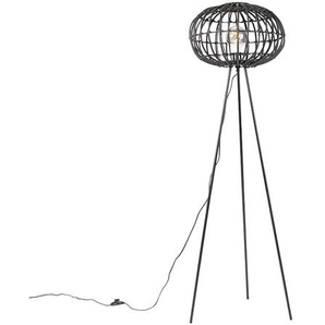 Ländliche Stehlampe Stativ schwarz 40 cm - Canna